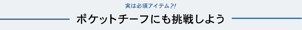 ポケットチーフにも挑戦しよう